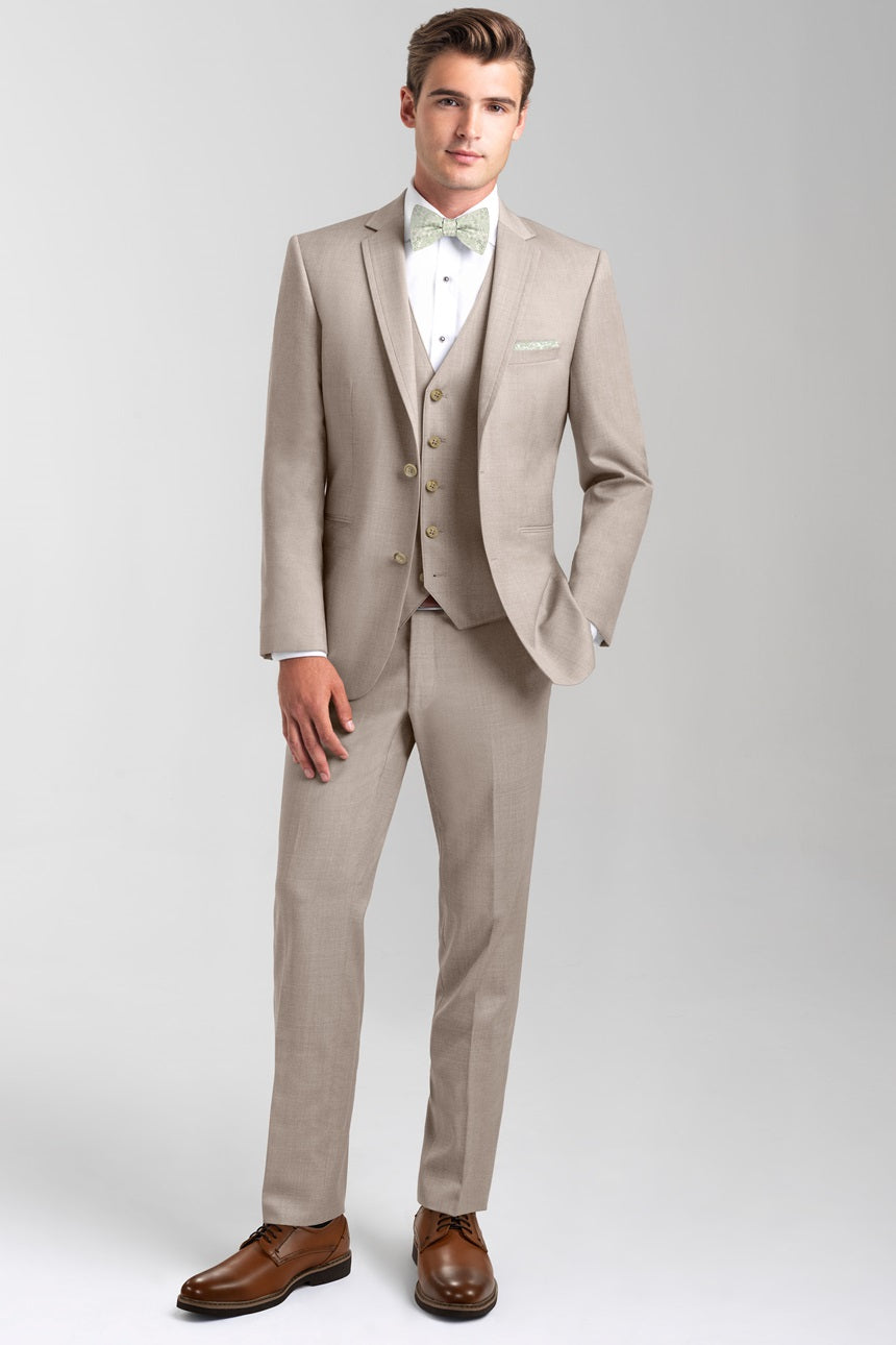 Jim's Formal Wear Tuxedos Diamond Collection Allure Brunswick Ultra Slim Sand at Parker's Clothing and Shoes.