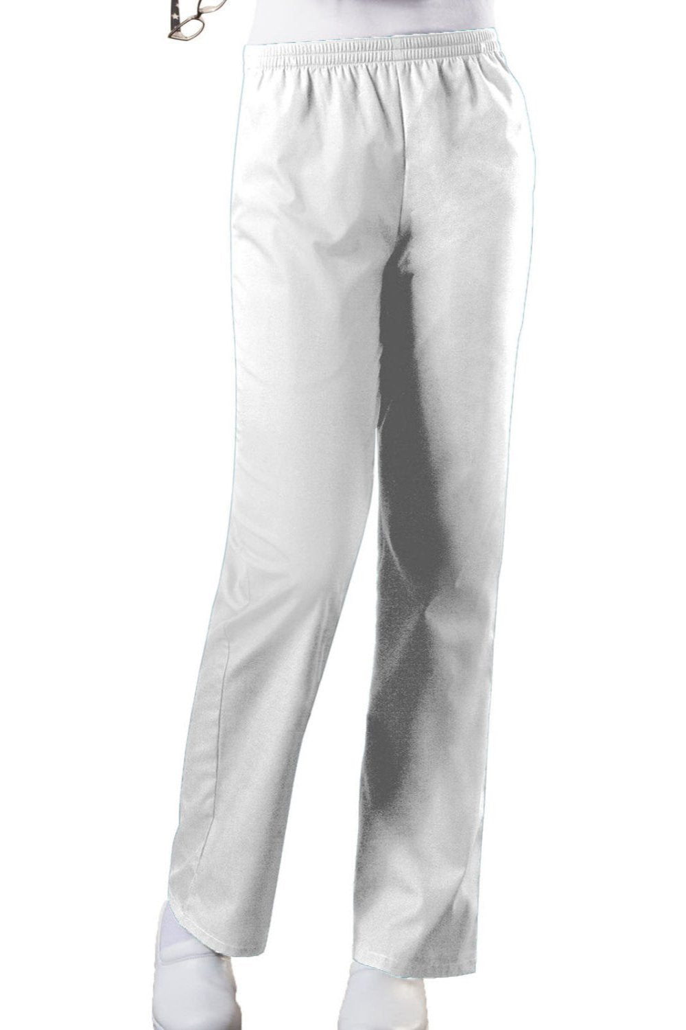 Cherokee Workwear Pants Pull On 4001 Petite in White at Parker's Clothing & Scrubs.