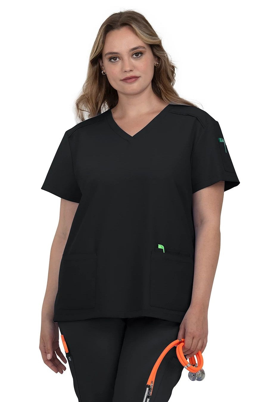 koi Scrub Top Cureology Cardi in Black at Parker's Clothing & Scrubs.