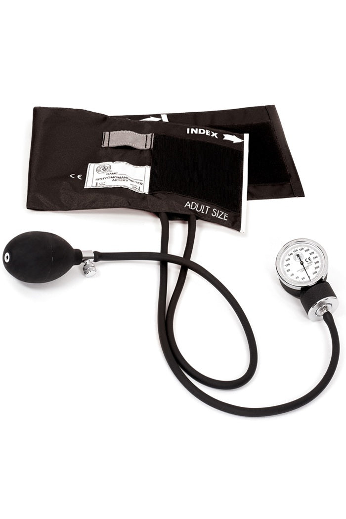Prestige Premium Adult Aneroid Sphygmomanometer in black at Parker's Clothing & Scrubs.