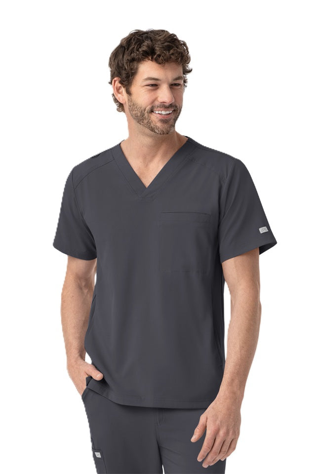 IRG EPIC Men's Scrub Top 4851 in pewter at Parker's Clothing & Scrubs and online at parkersclothing.com.