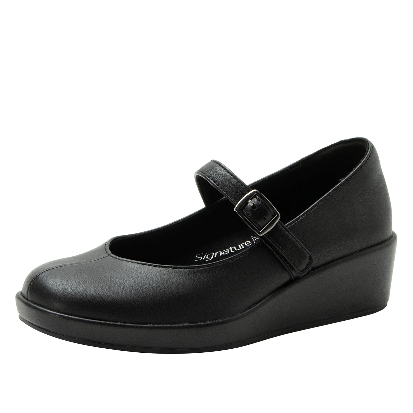 Alegria Haylo Black Wedge Shoe at Parker's Clothing & Scrubs.