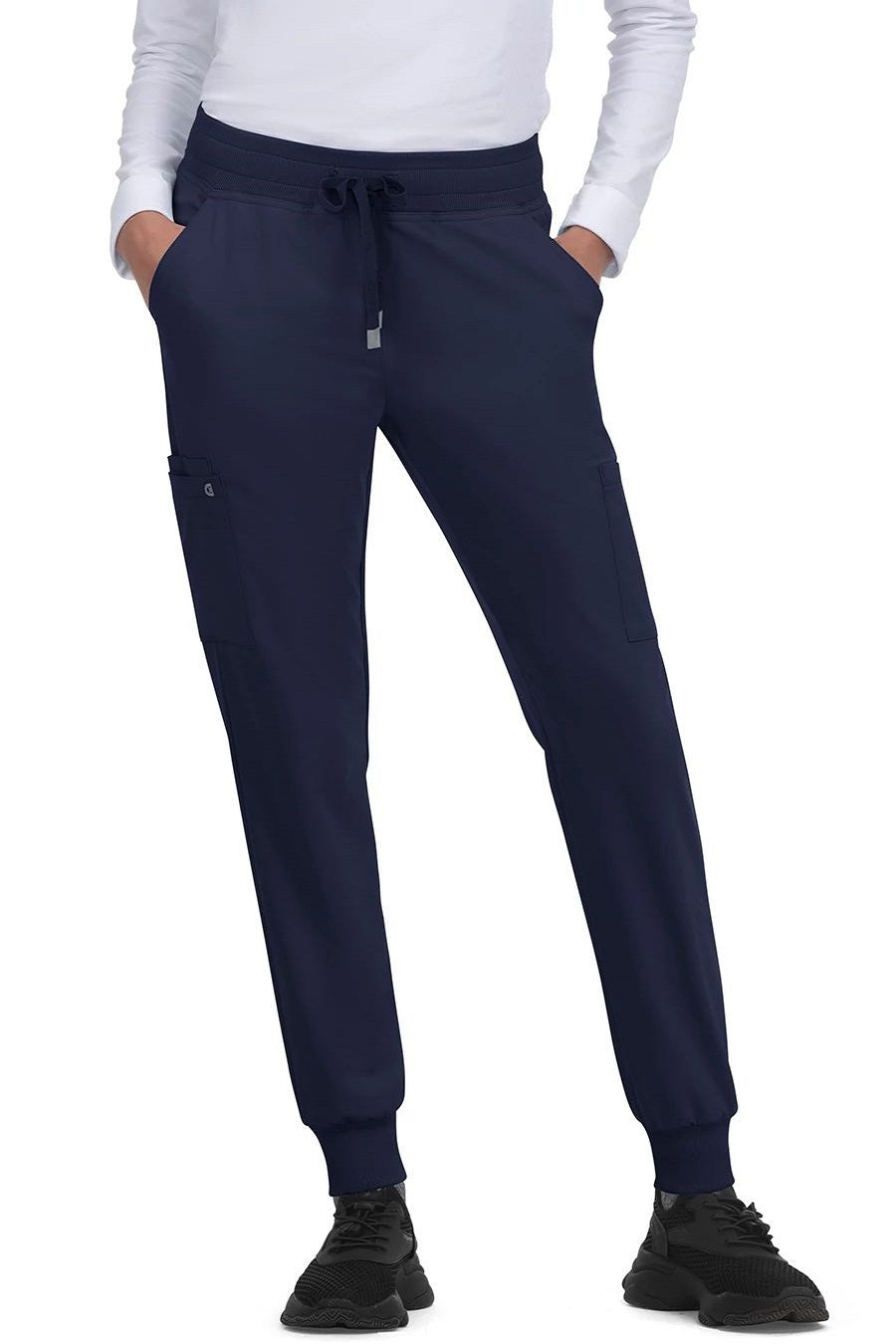 koi Scrub Pants Cureology Pulse Jogger in Navy at Parker's Clothing & Scrubs.