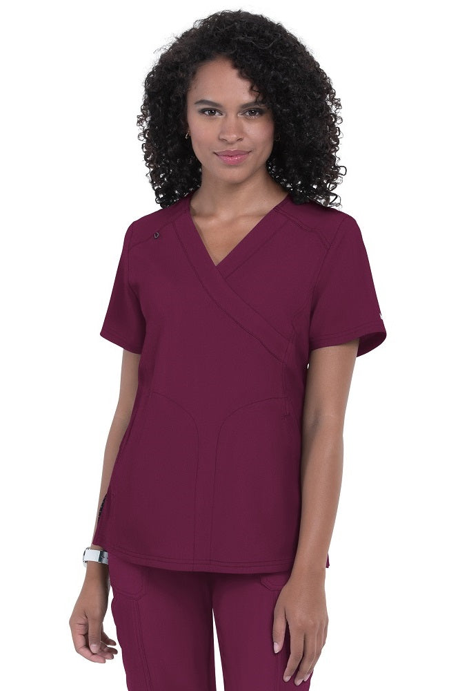 Koi Scrub Top Next Gen All or Nothing in Wine at Parker's Clothing and Shoes.