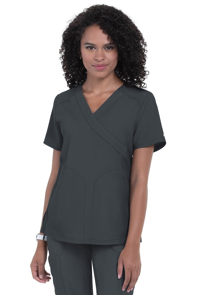 Koi Scrub Top Next Gen All or Nothing in Charcoal at Parker's Clothing and Shoes.