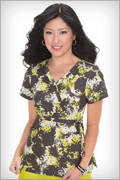 Koi Scrubs Kathryn Splash Animal Print Tops - Parker's Clothing & Gifts