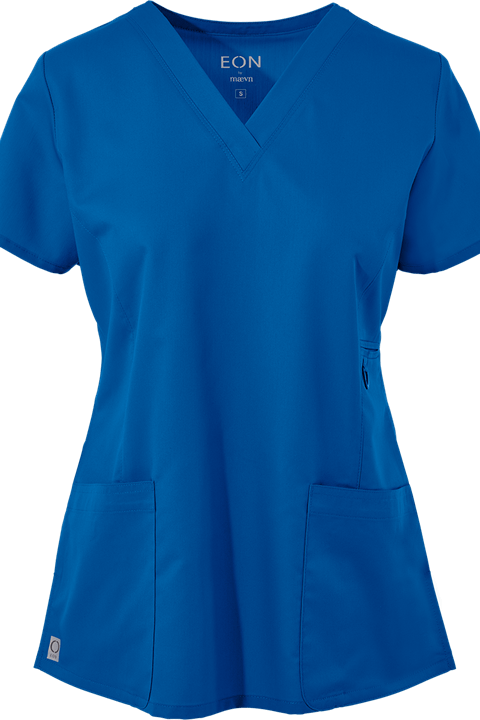 Maevn Scrub Top Eon V-Neck in Royal 1708 at Parker's Clothing & Scrubs.