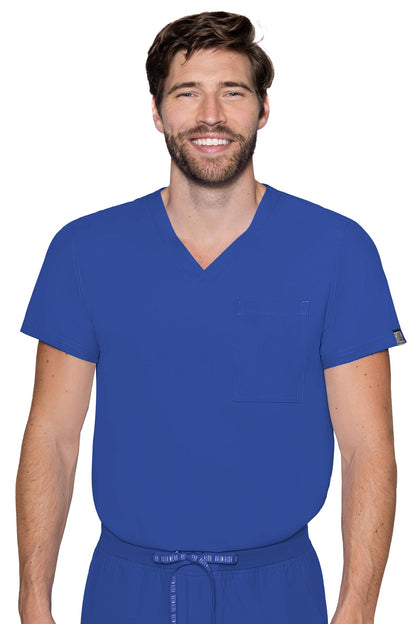 Med Couture Men's Scrub Top RothWear Insight in royal at Parker's Clothing and Shoes.