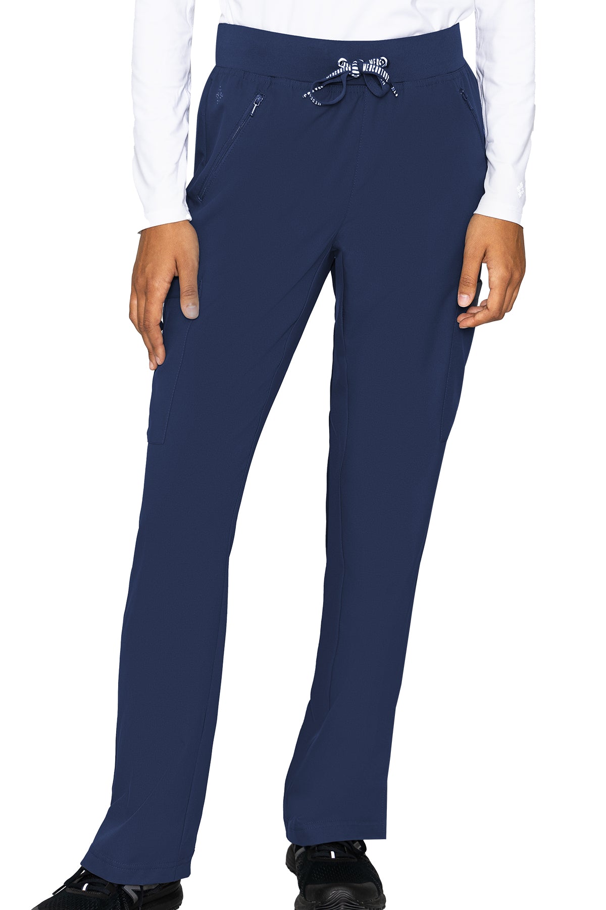 Med Couture Scrub Pants Insight Zipper Pocket Pant in Navy at Parker's Clothing & Scrubs