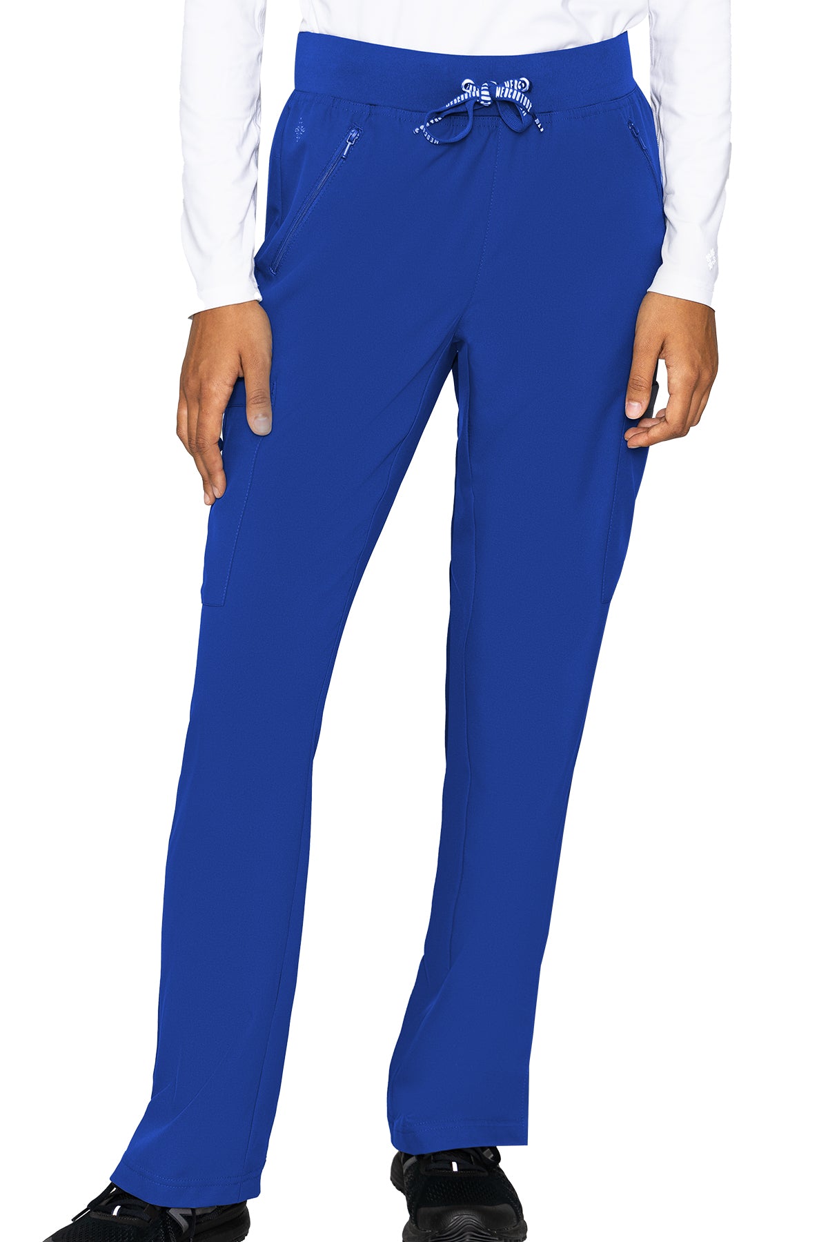 Med Couture Petite Scrub Pants Insight Zipper Pocket Pant in Royal at Parker's Clothing & Scrubs.