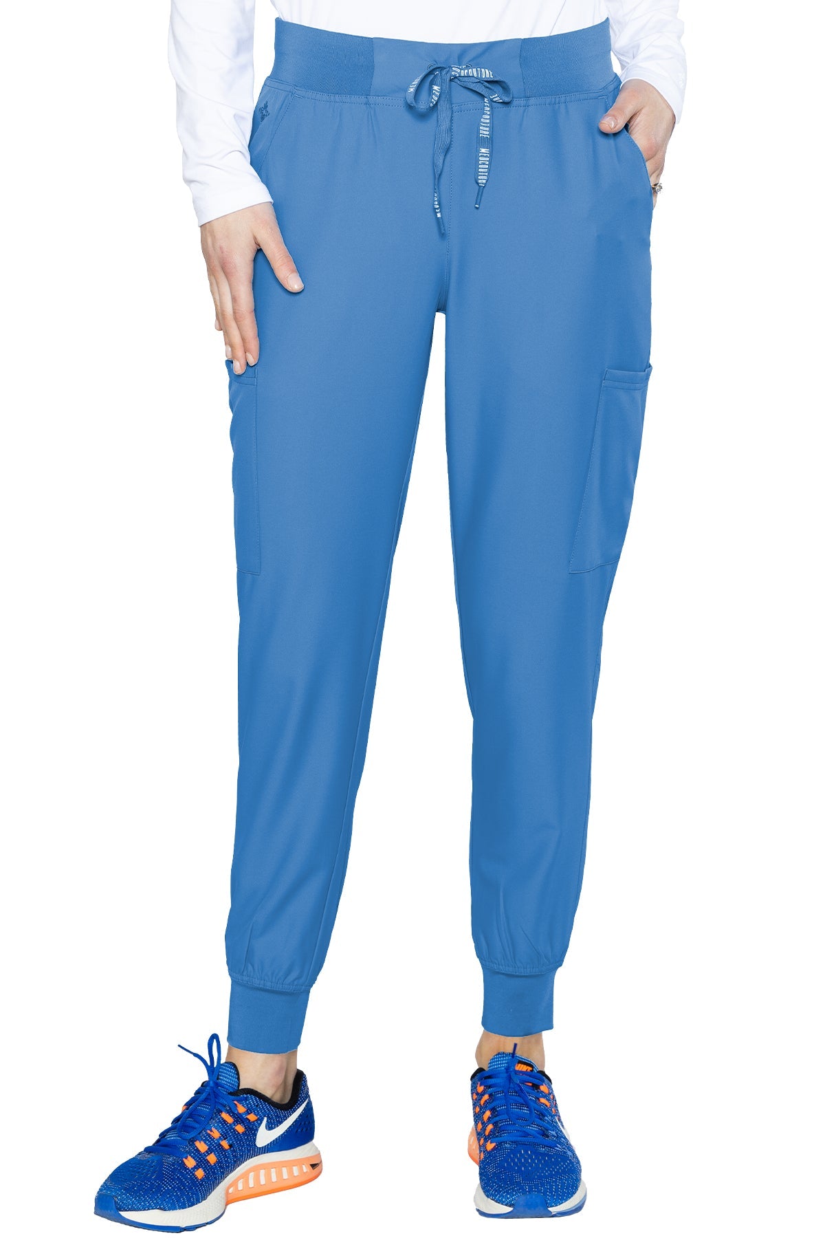 Med Couture Scrub Pants Insight Jogger Pant in Ceil at Parker's Clothing & Scrubs.