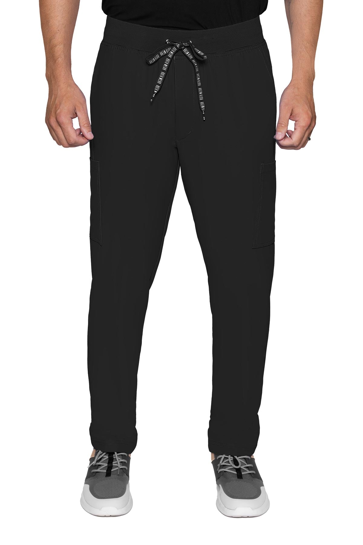 Med Couture Mens Scrub Pants RothWear Insight in black at Parker's Clothing & Scrubs.