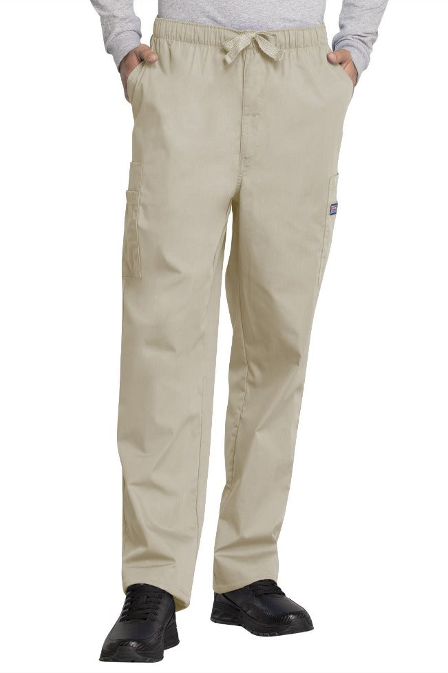 Cherokee Mens Scrub Pants Workwear Originals in Khaki at Parker's Clothing & Scrubs.