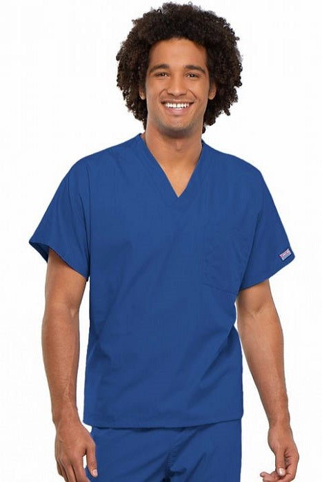 Cherokee Workwear Original Men's Top 4777 in Royal at Parker's Clothing & Scrubs.