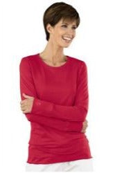 Med Couture Peaches Long Sleeve Tee in Watermelon at Parker's Clothing & Scrubs.