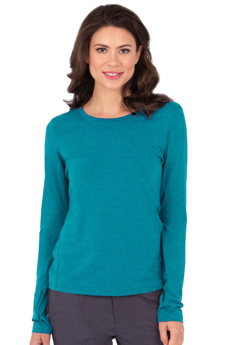 Healing Hands Purple Label Mackenzie Long Sleeve Tee in Teal at Parker's Clothing and Shoes.