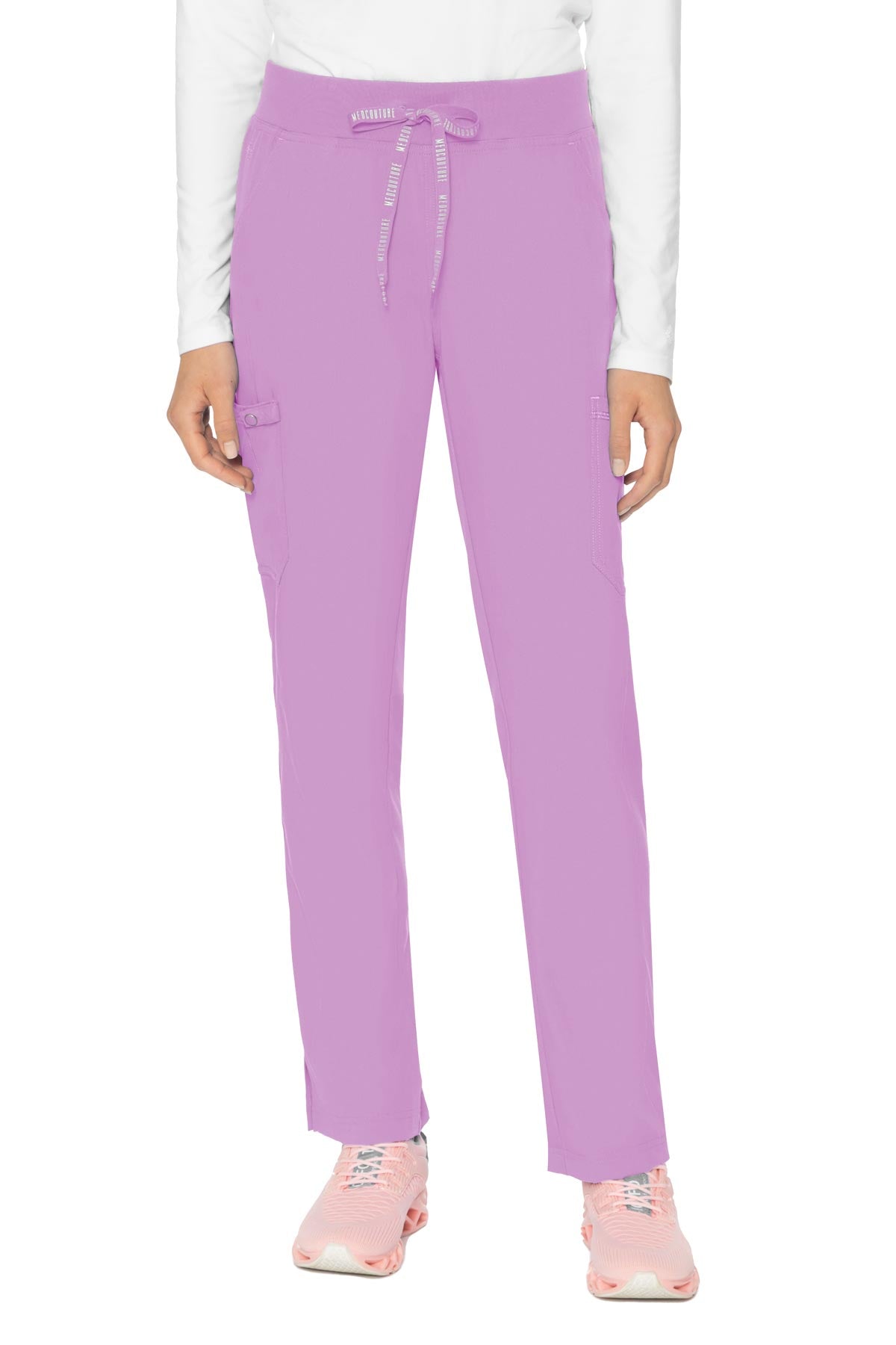 Med Couture Scrub Pants Touch Yoga in Lilac at Parker's Clothing & Scrubs.