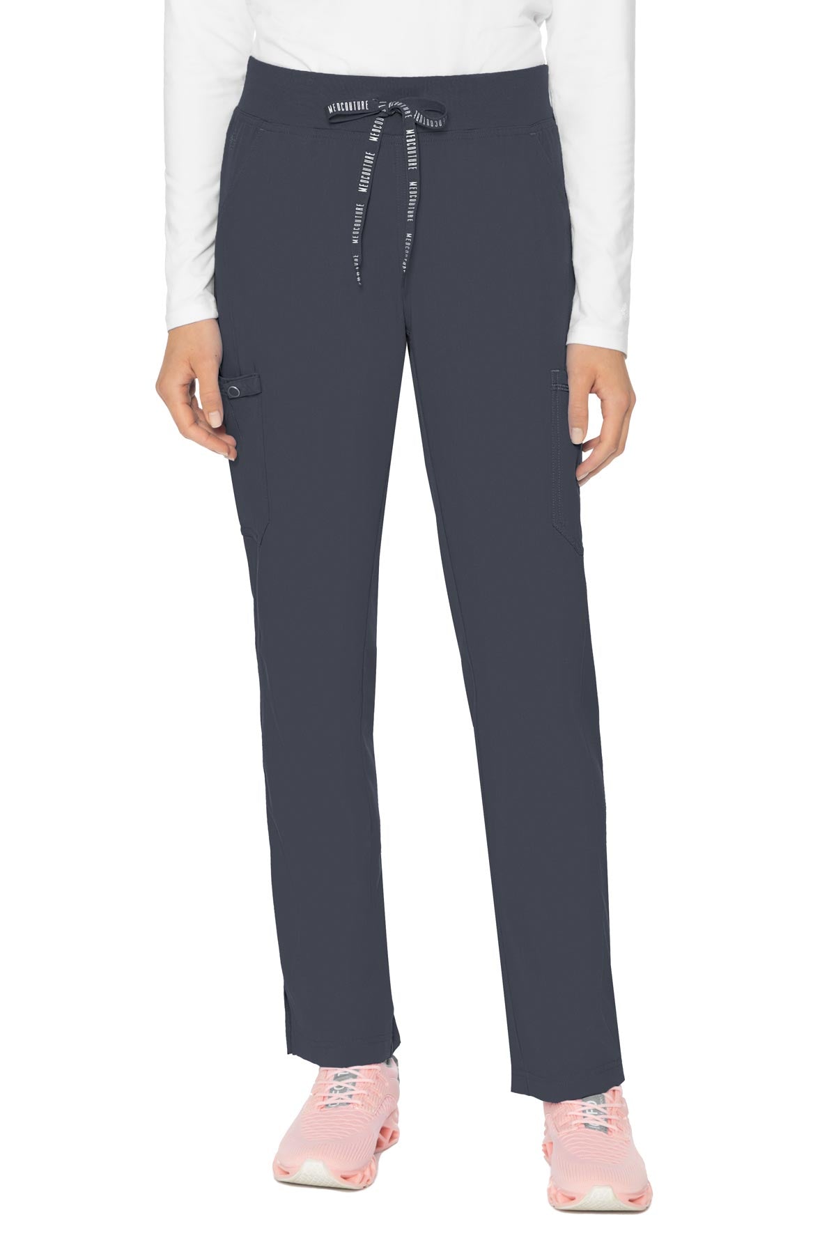 Med Couture Scrub Pants Touch Yoga in Pewter at Parker's Clothing & Scrubs.