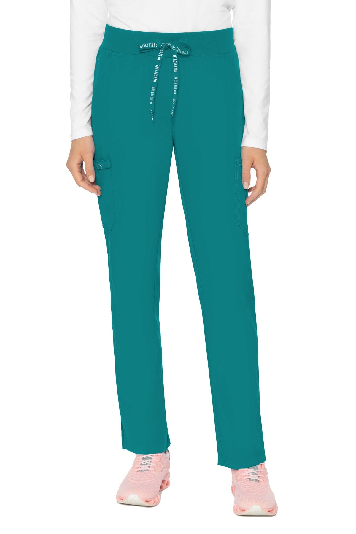 Med Couture Scrub Pants Touch Yoga in Teal at Parker's Clothing & Scrubs.