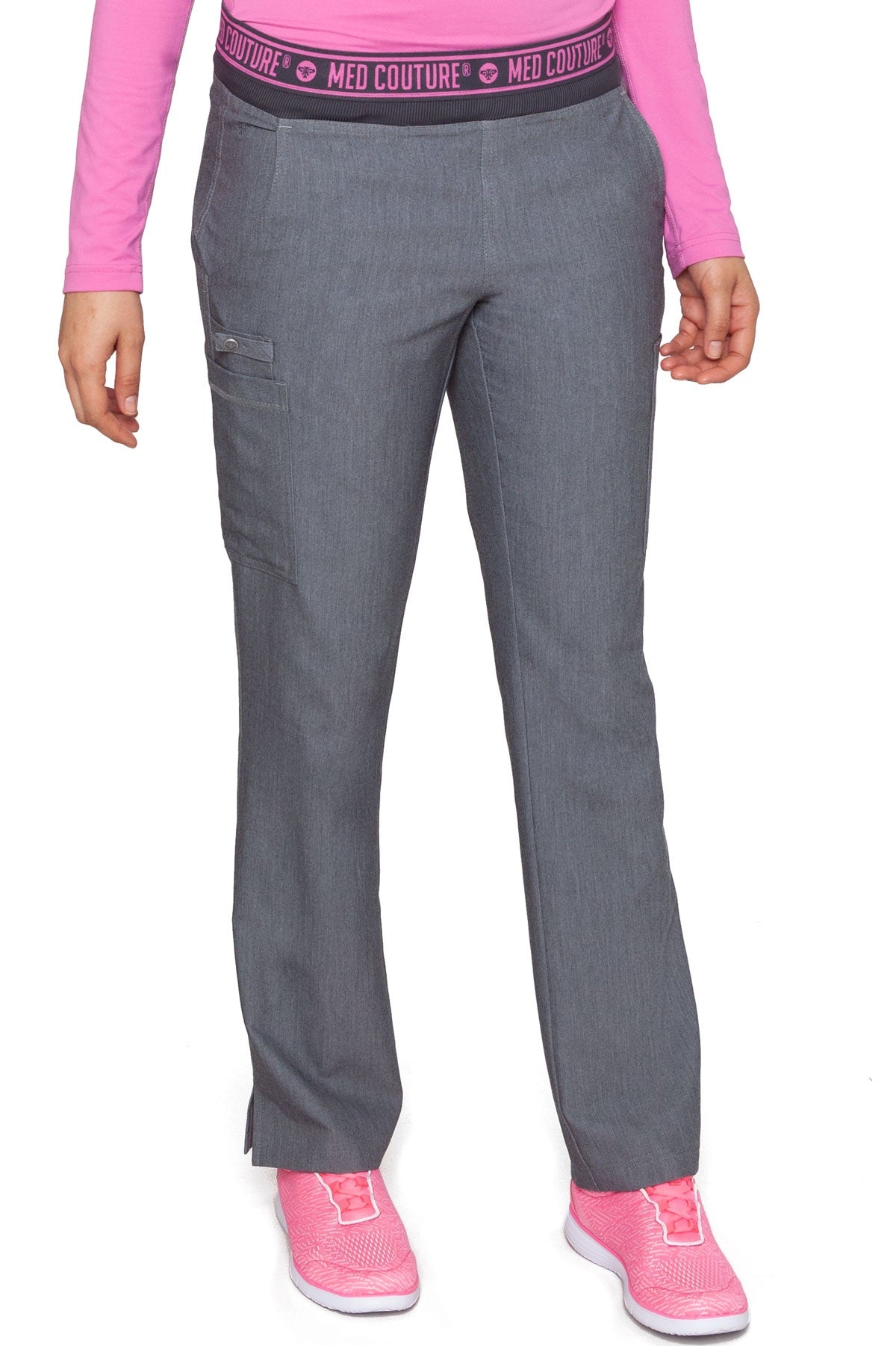 Med Couture Scrub Pants Touch Ally Yoga Pant in Slate at Parker's Clothing & Scrubs.