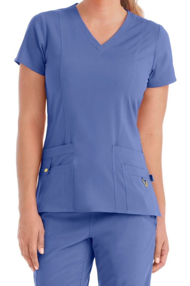 Royal blue med couture scrubs on sale