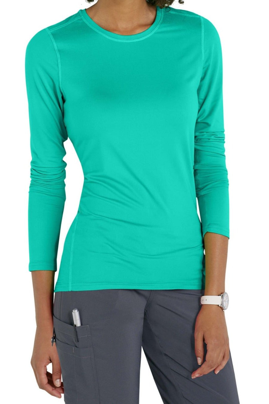 Med Couture Activate Performance Scrub Tee in Spearmint at Parker's Clothing and Shoes.