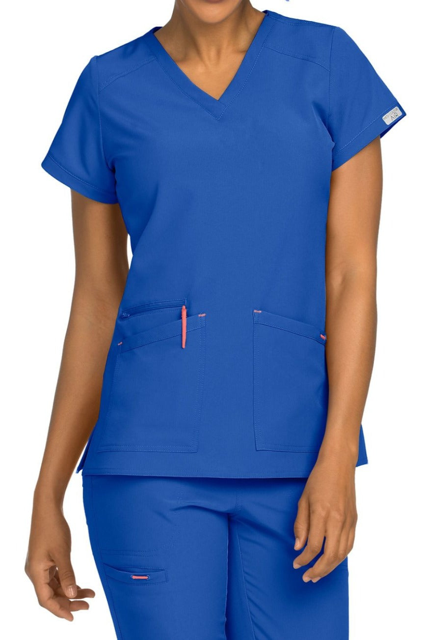Med Couture Scrub Top Air Sky High in Royal at Parker's Clothing and Shoes