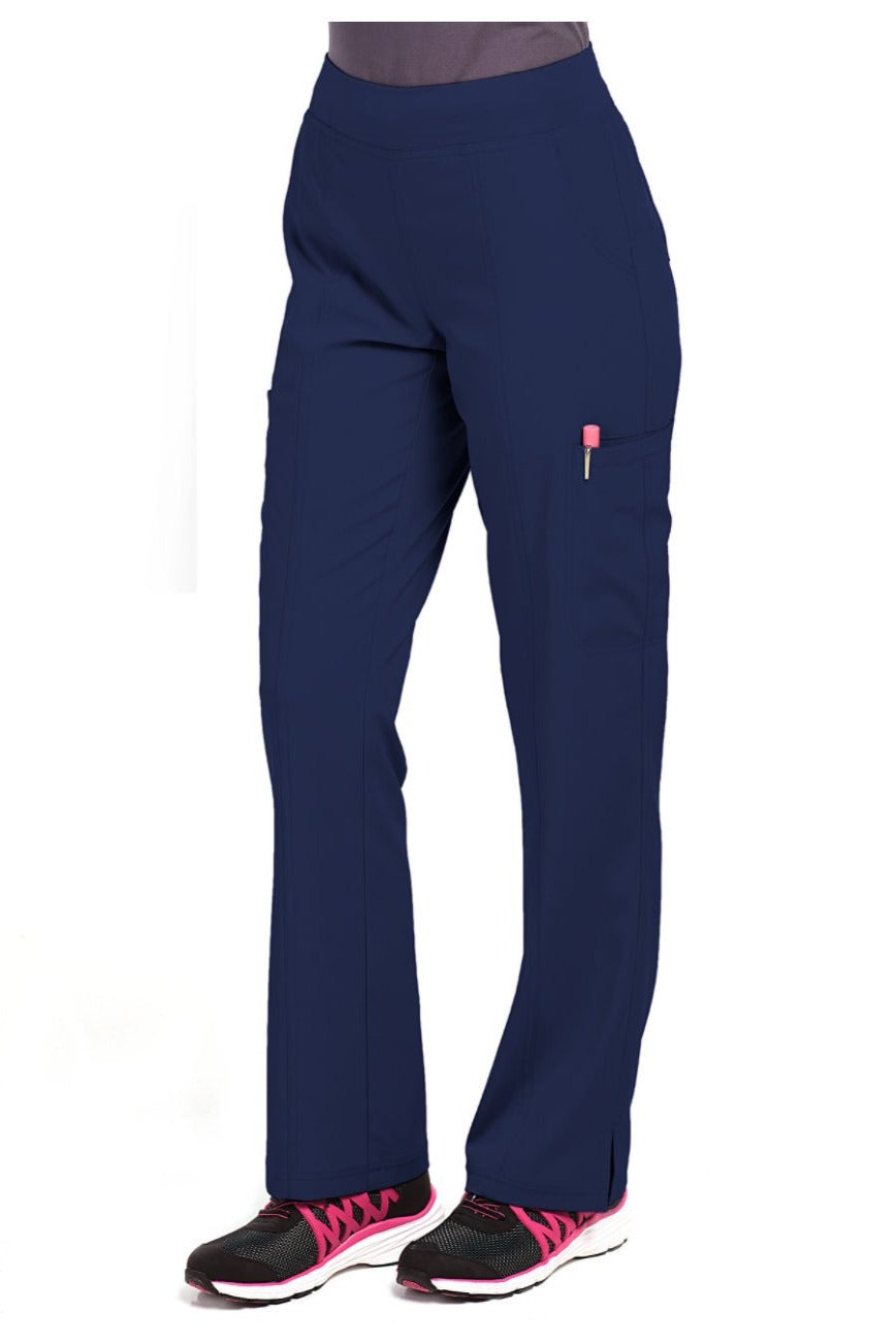 Med Couture Scrub Pant in Energy Paige Cargo Scrub Pant in Navy at Parker's Clothing & Scrubs.