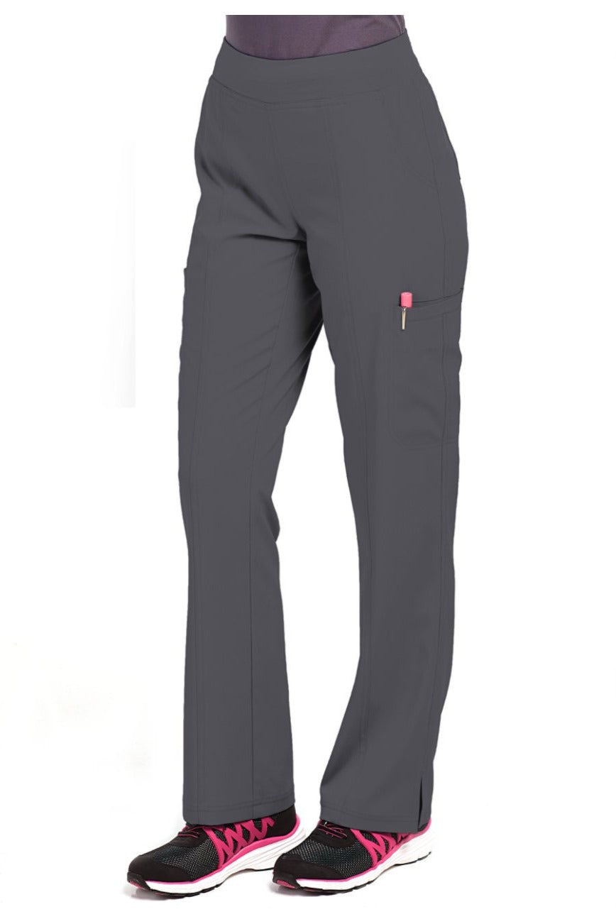 Med Couture Scrub Pant Energy Paige Cargo Scrub Pant in Pewter at Parker's Clothing & Scrubs.