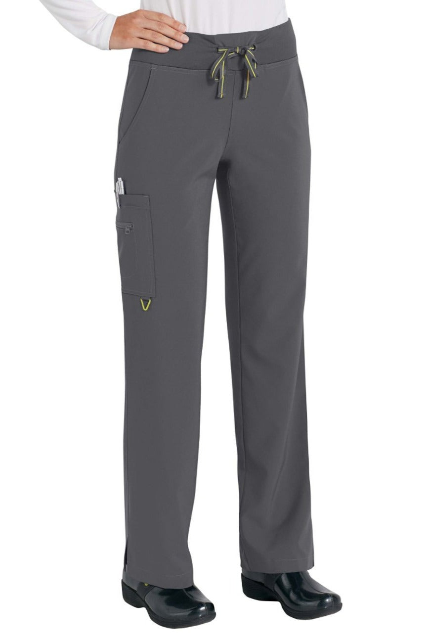 Med Couture Scrub Pant in Activate Yoga Pant in Pewter at Parker's Clothing & Scrubs.