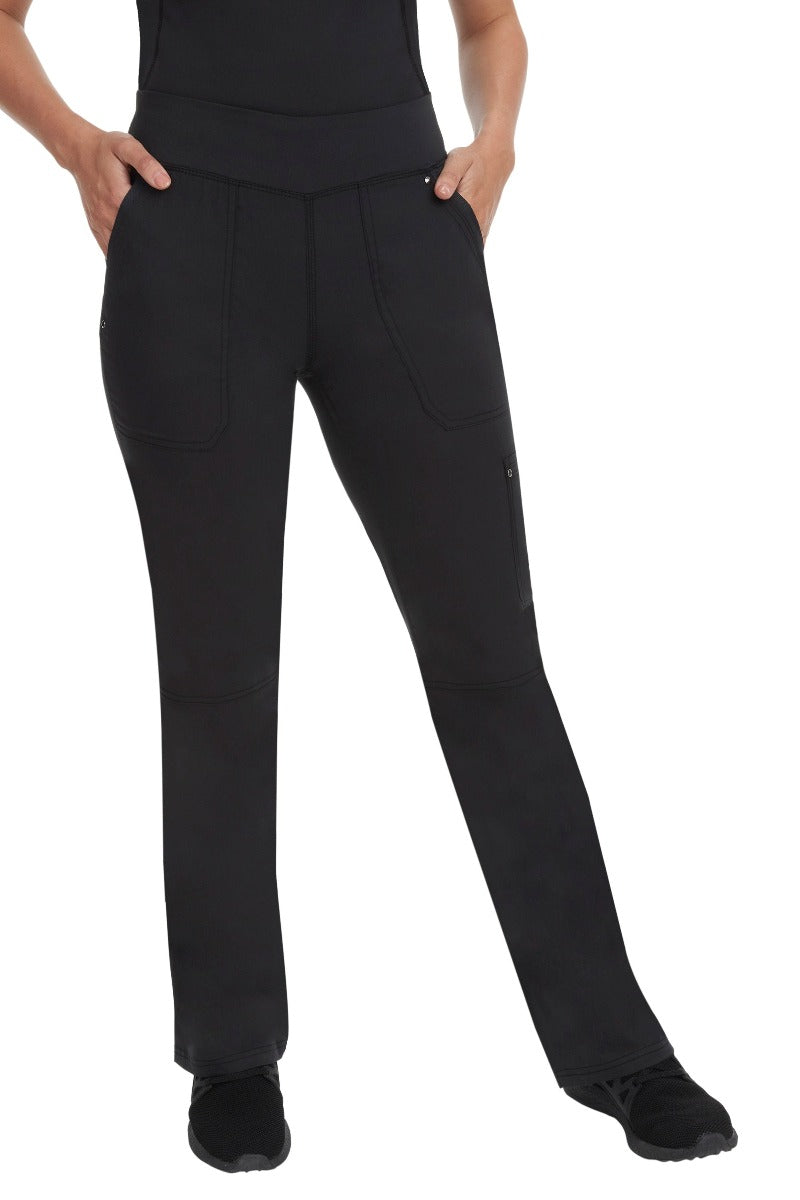 Healing Hands Petite Scrub Pants Purple Label Tori Yoga in Black at Parker's Clothing & Scrubs.