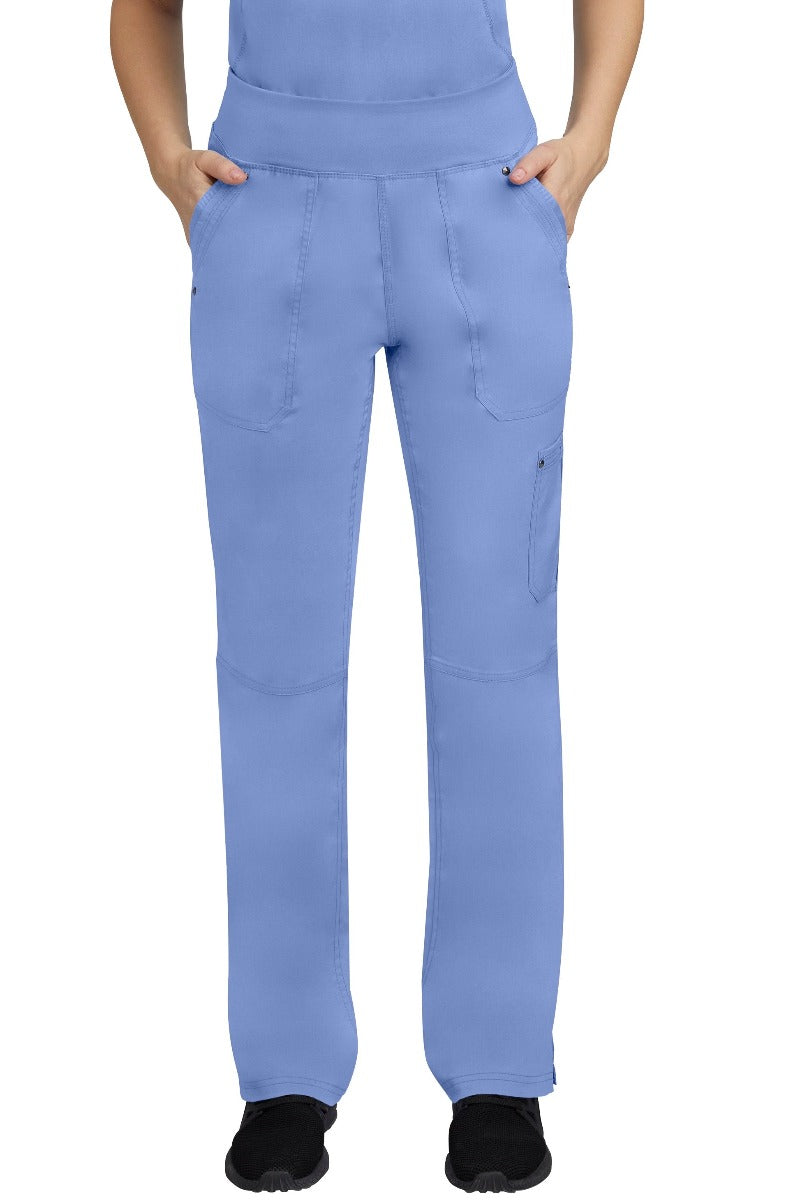 Healing Hands Petite Scrub Pants Purple Label Tori Yoga in Ceil at Parker's Clothing & Scrubs.