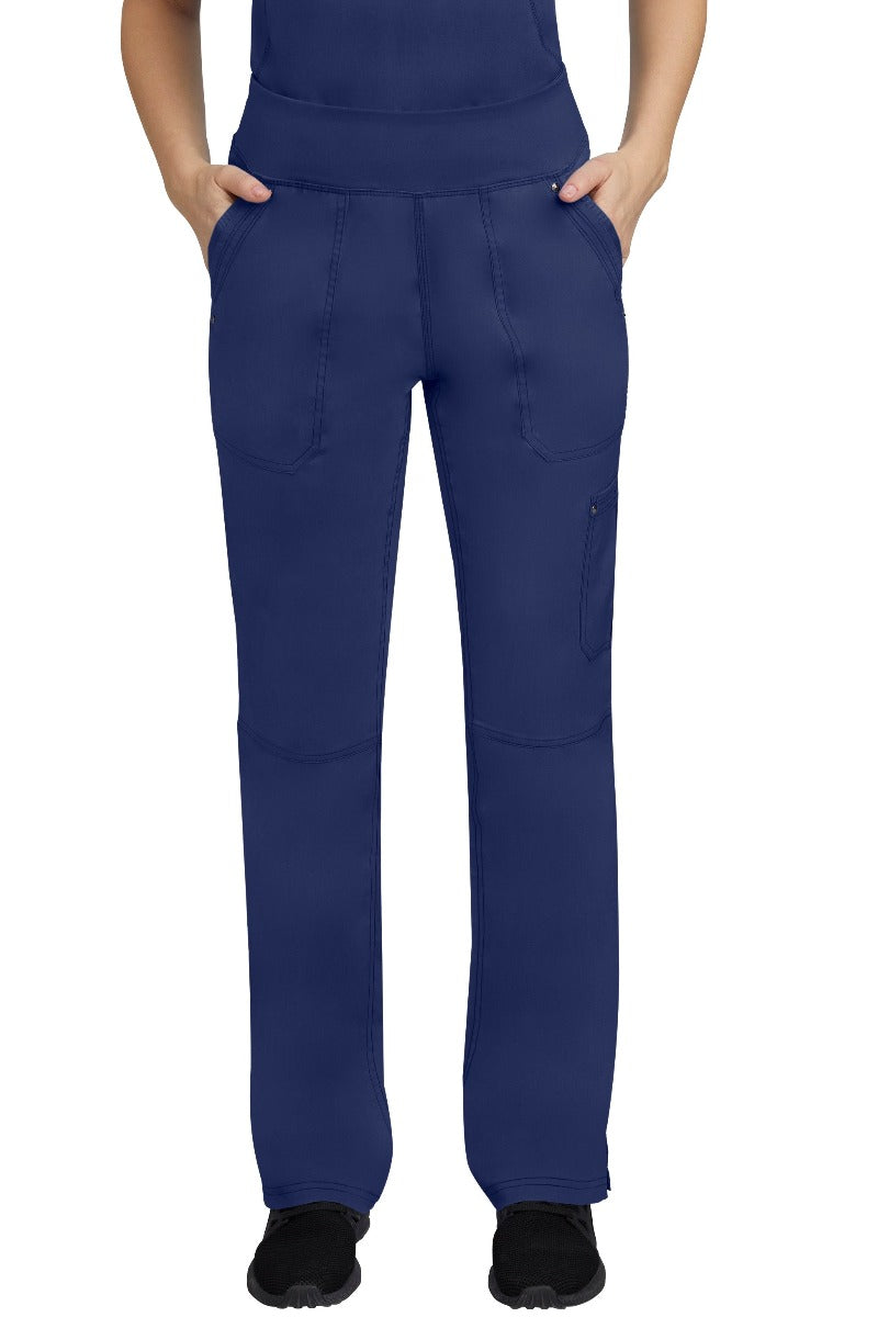 Healing Hands Petite Scrub Pants Purple Label Tori Yoga in Navy at Parker's Clothing & Scrubs.