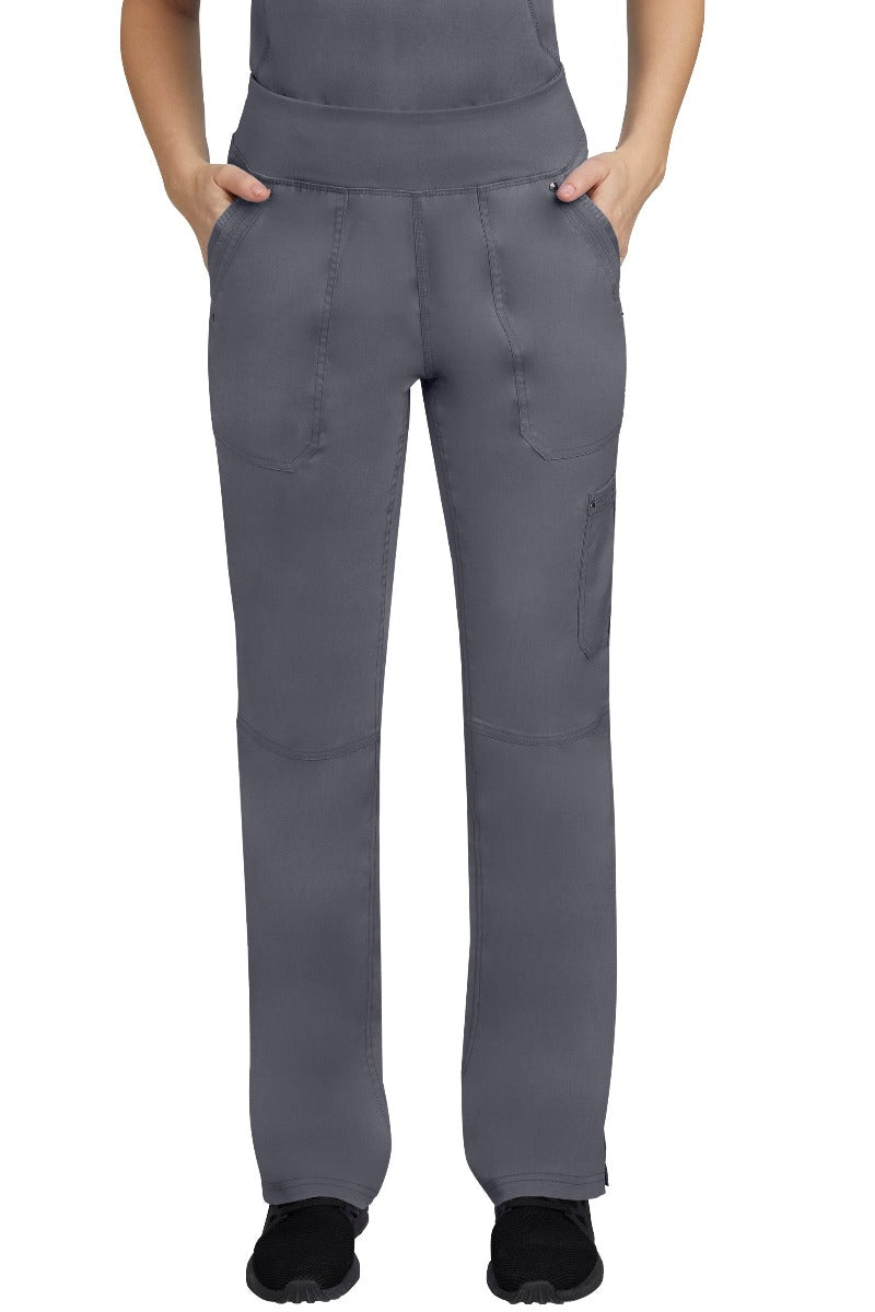 Healing Hands Petite Scrub Pants Purple Label Tori Yoga in Pewter at Parker's Clothing & Scrubs.