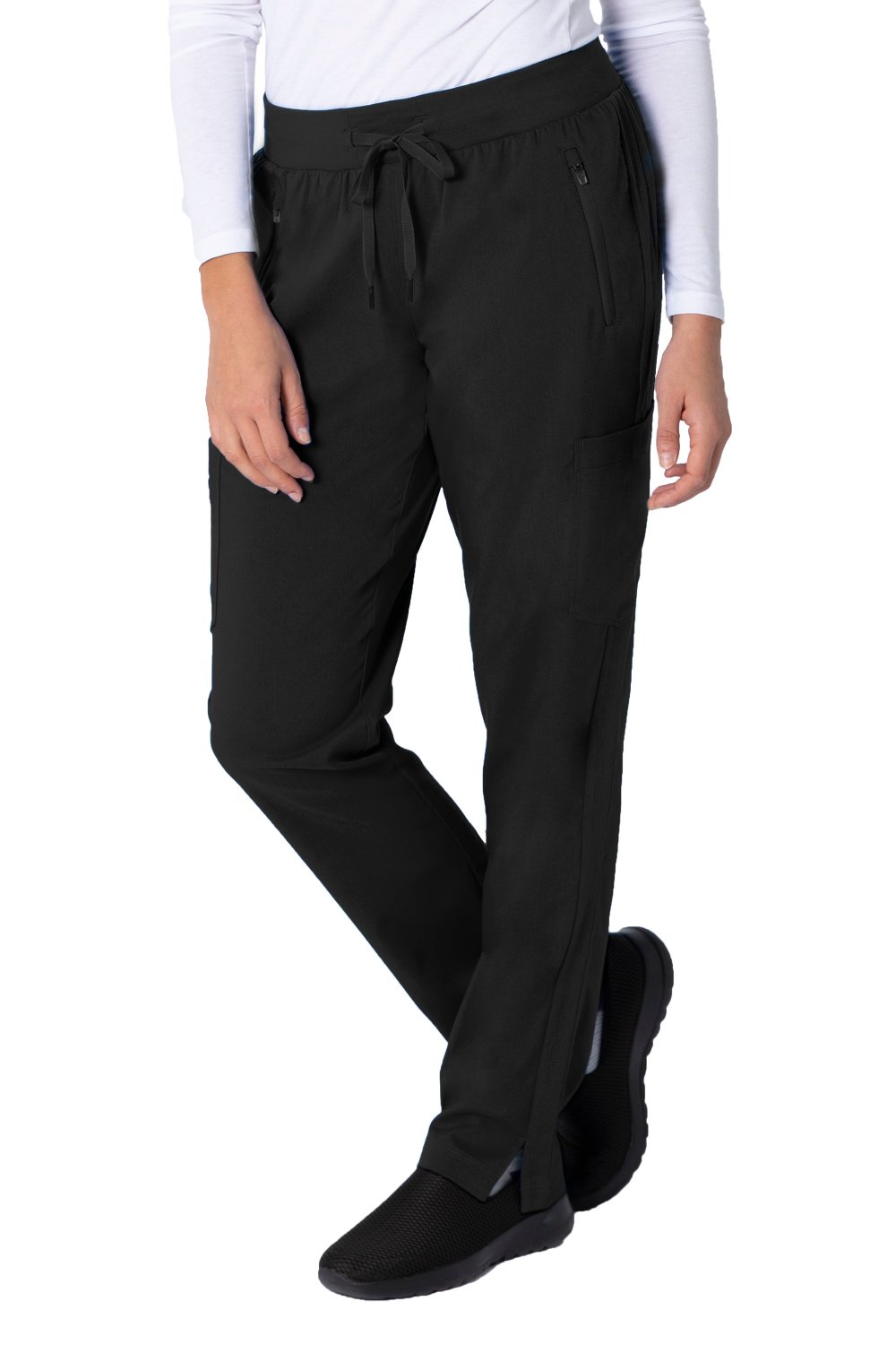 Healing Hands Purple Label Toni Yoga Petite Scrub Pant in Black at Parker's Clothing & Scrubs.