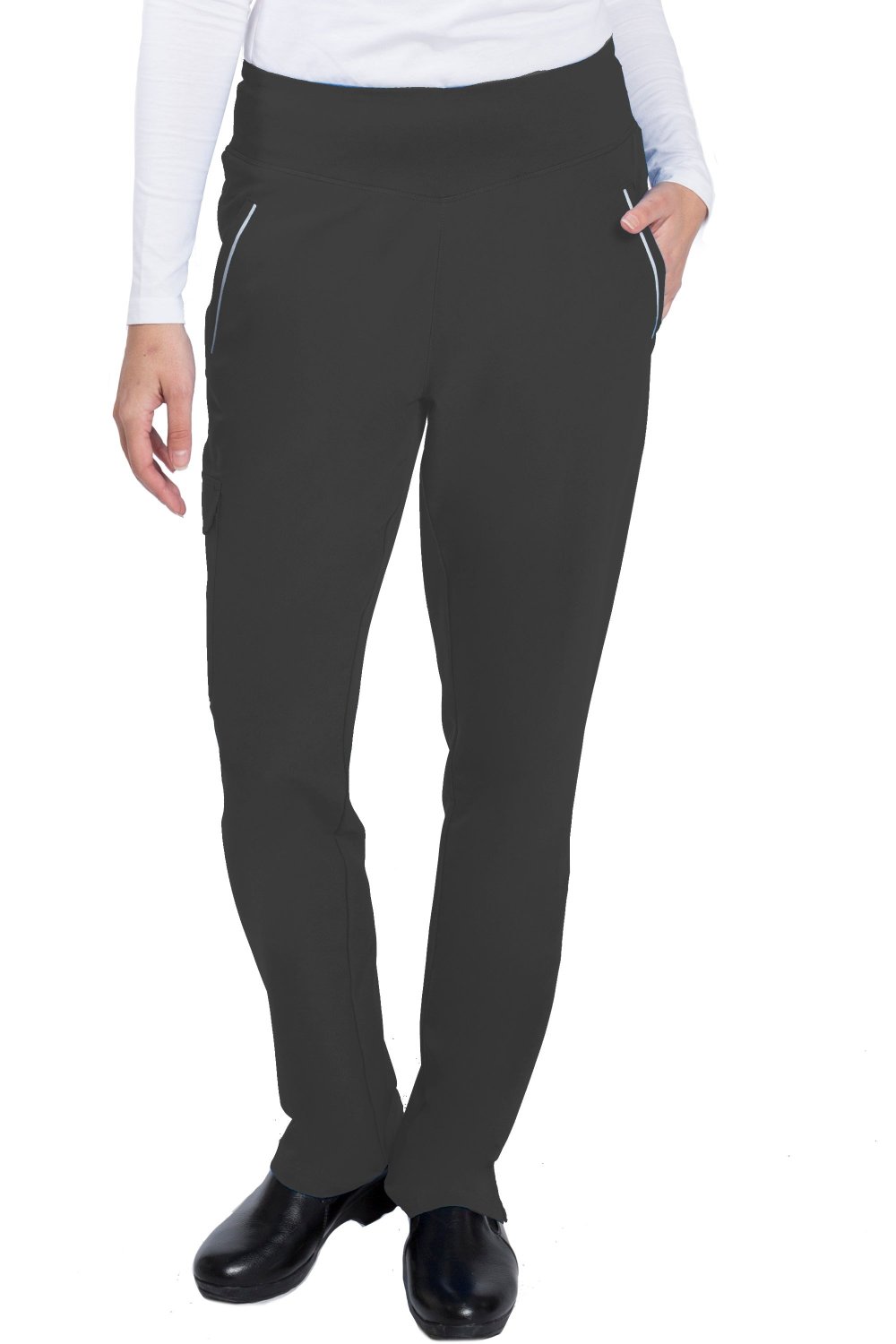Healing Hands HH360 Naomi Yoga Waist Scrub Pant in Black at Parker's Clothing & Scrubs.