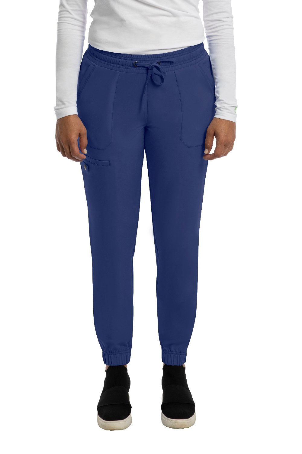Healing Hands Petite Scrub Pants HH Works Renee Jogger in Navy at Parker's Clothing & Scrubs.
