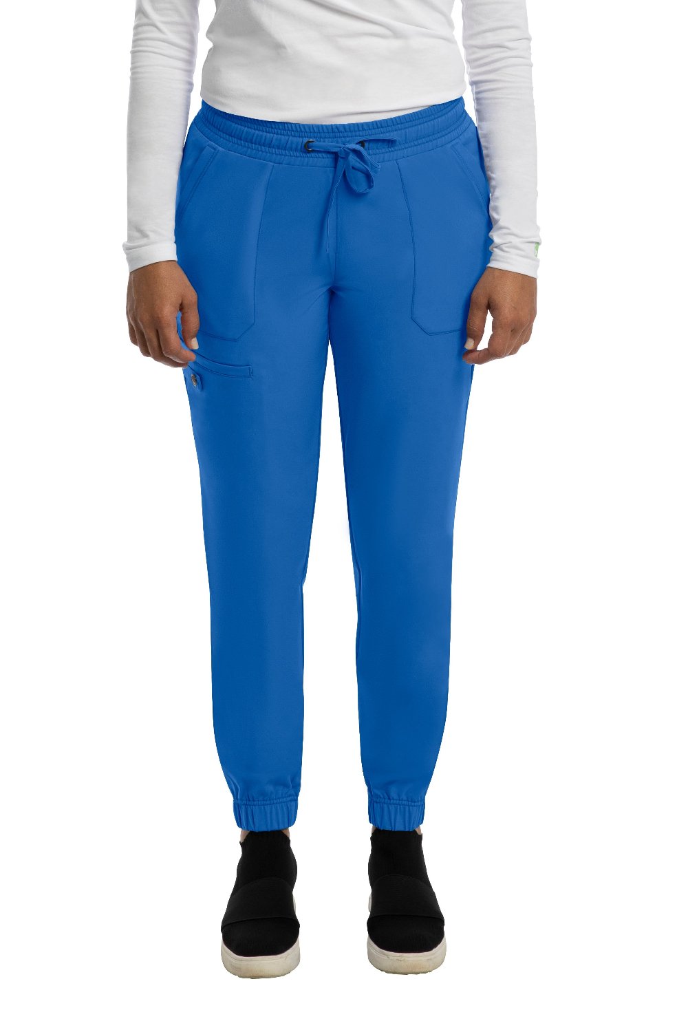 Healing Hands Petite Scrub Pants HH Works Renee Jogger in Royal at Parker's Clothing & Scrubs.