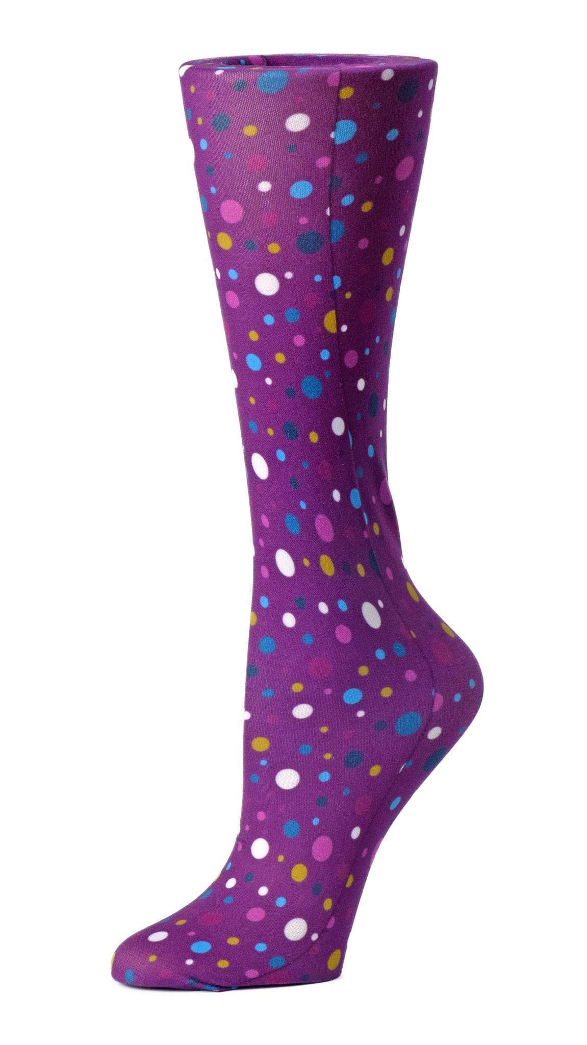 Cutieful Moderate Compression Socks 10-18 mmHg Knit in Print Patterns Abstract Polka Dots at Parker's Clothing & Scrubs.