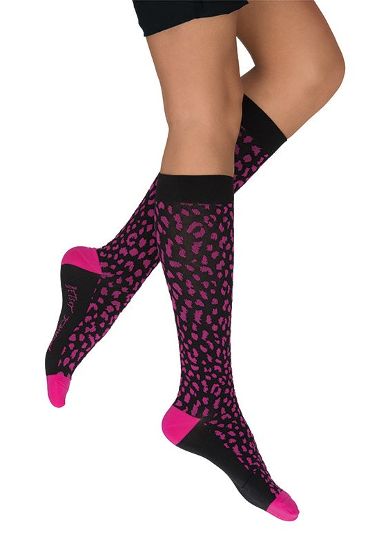 Betsey Johnson Mild Compression Socks in Animal at Parker's Clothing & Scrubs.