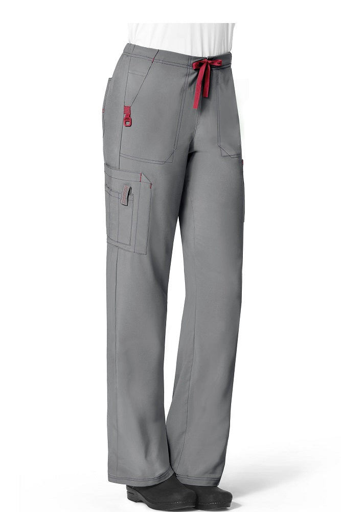 Carhartt Womens Scrub Pants Cross-Flex Utility Boot Cut in Pewter C52110 at Parker's Clothing and Shoes.