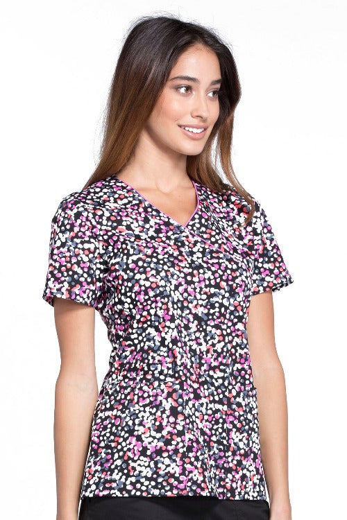 Cherokee Scrub Top Print Pattern at Parker's Clothing & Scrubs.
