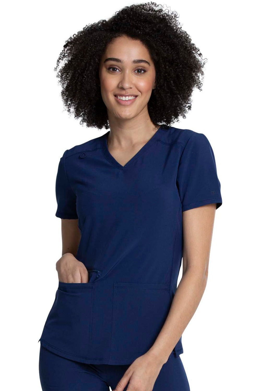 Cherokee Allura V-Neck Scrub Top in Navy at Parker's Clothing & Scrubs.