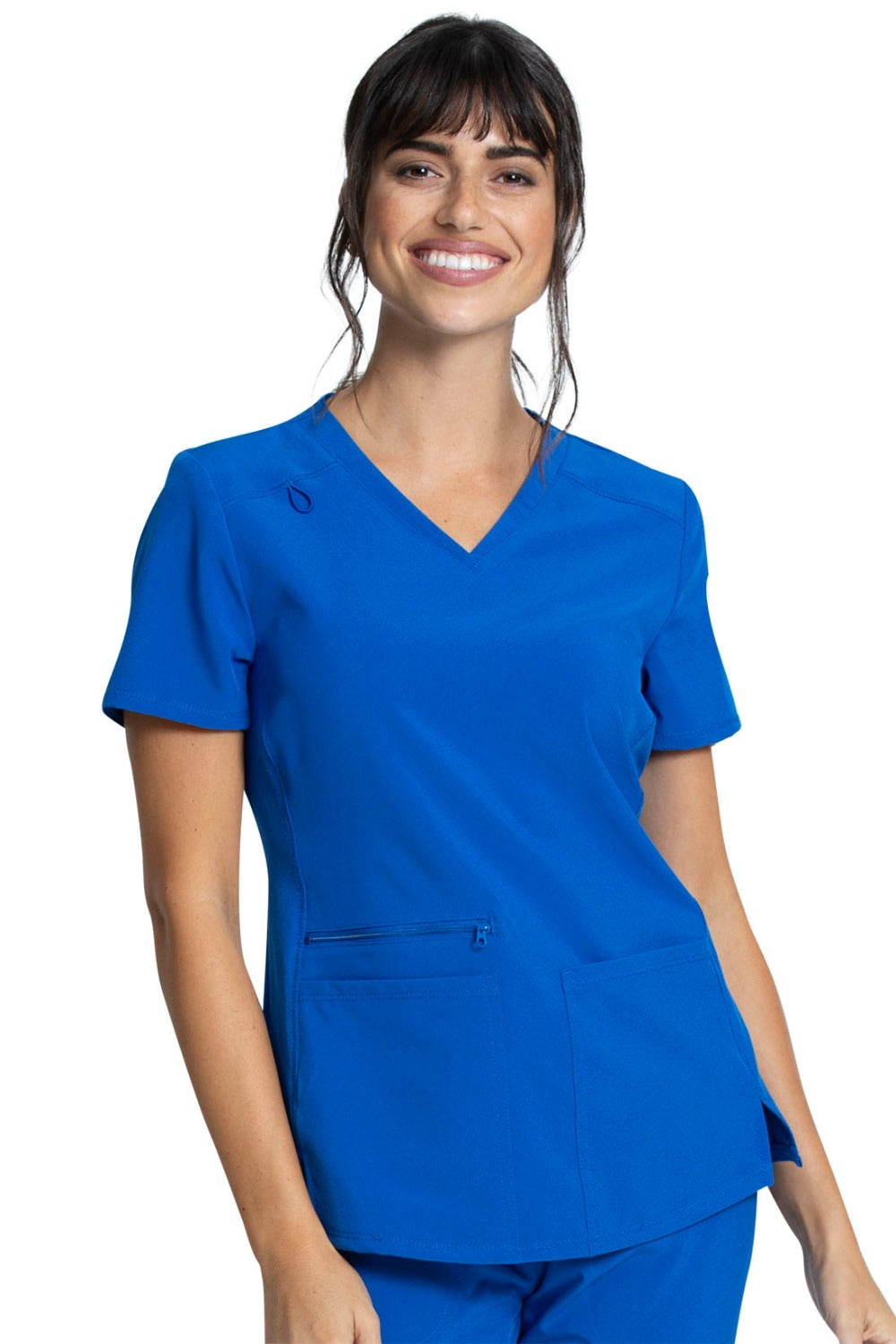 Cherokee Allura V-Neck Scrub Top in Royal at Parker's Clothing and Shoes.