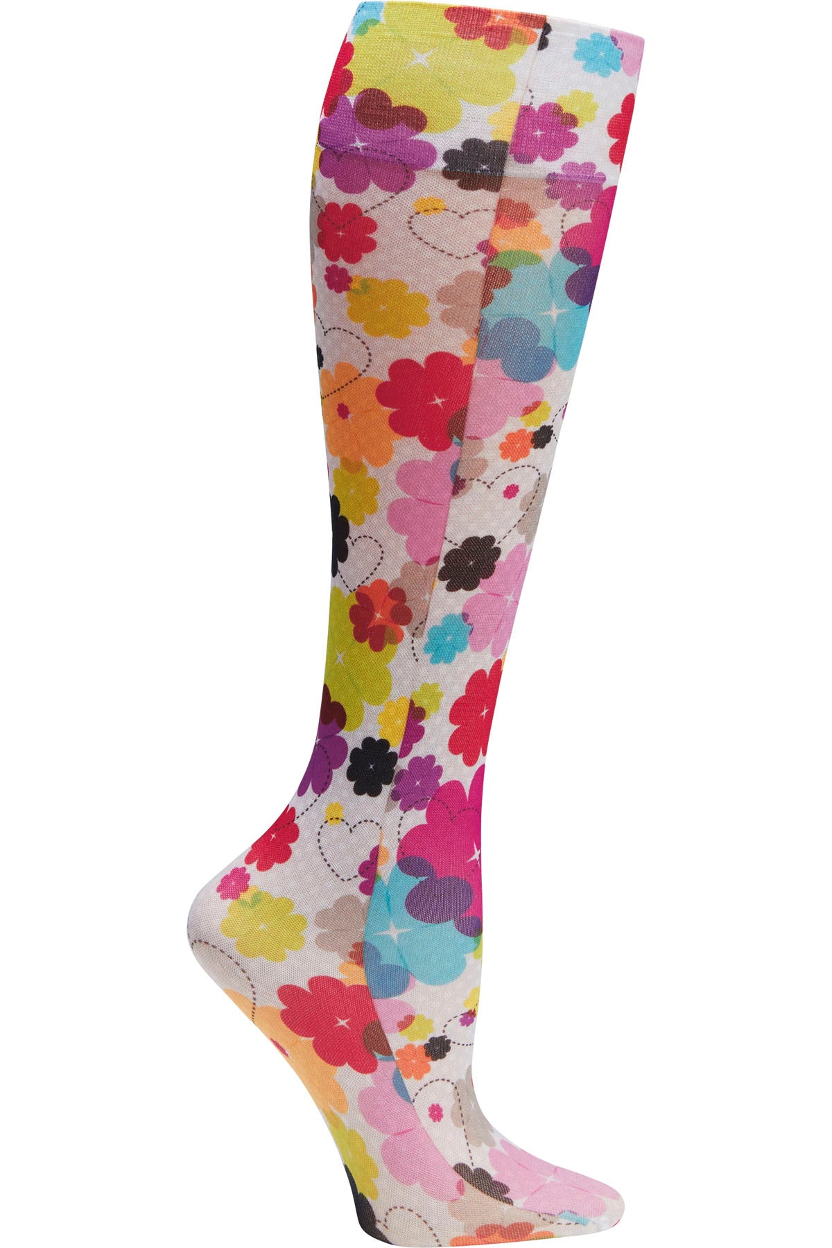 Celeste Stein Mild Compression Socks 8-15 mmHG Floral at Parker's Clothing and Shoes.