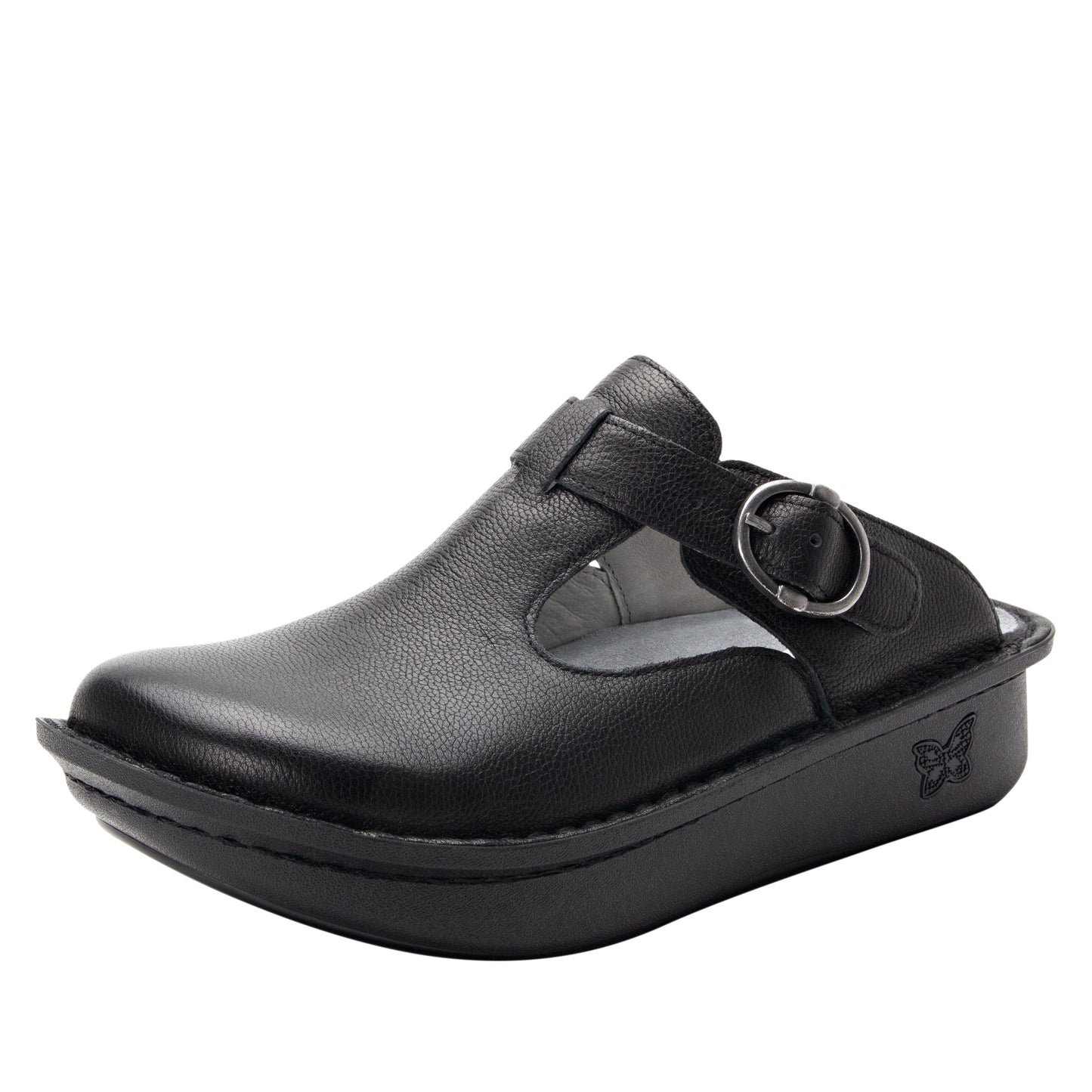 Alegria Classic Upgrade Black Clog available at Parker's Clothing & Scrubs.