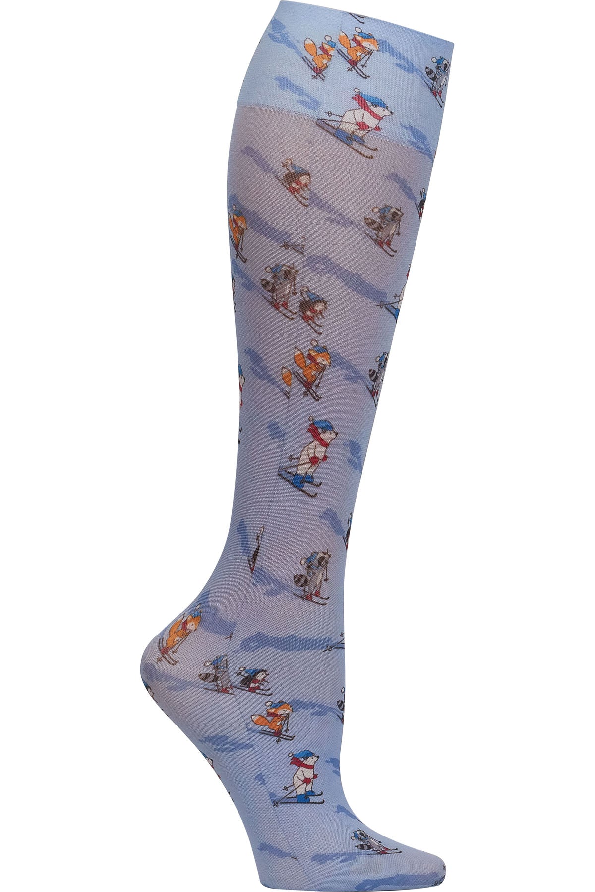 Cherokee Fashion Support Mild Compression Socks 8-15 mmHg Wide Calf Shredding The Slopes at Parker's Clothing & Scrubs.
