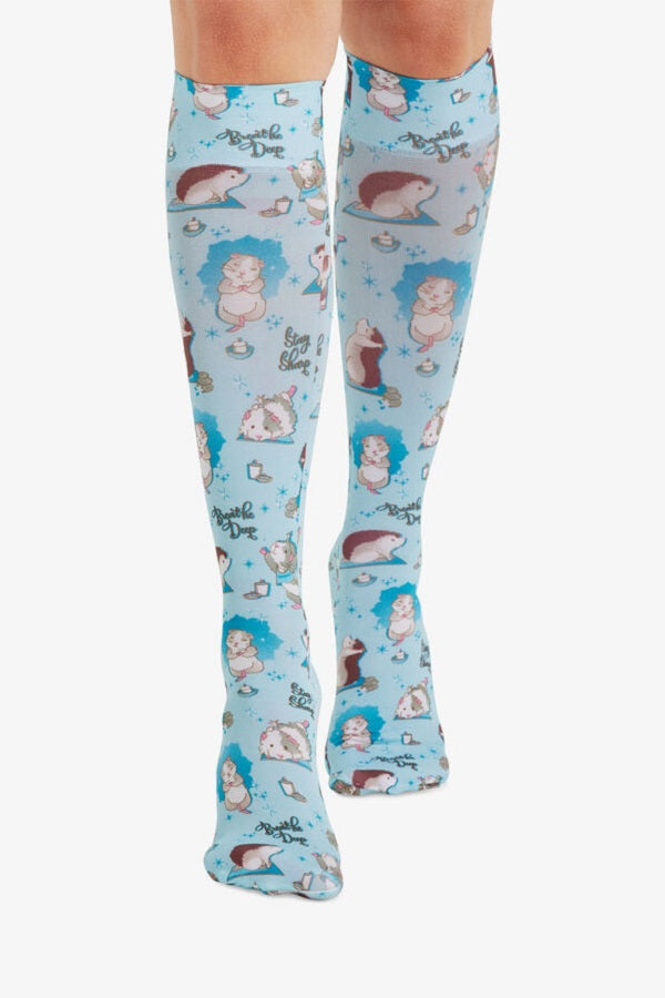 Cherokee Fashion Support Mild Compression Socks 8-15 mmHg Wide Calf Wellness Vibes at Parker's Clothing & Scrubs.