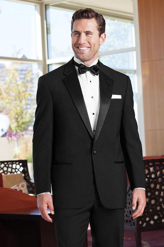 Jim's Formal Wear Tuxedos Gold Collection Classic Notch Black at Parker's Clothing and Shoes.