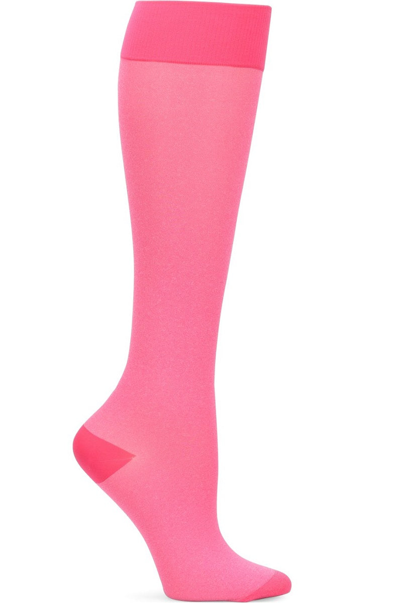 Nurse Mates Compression Socks Heather Pink fits Regular Calf Up To 17" at Parker's Clothing and Shoes.